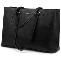  Laptop Tote Bag for Women 15.6 Inch Waterproof Leather Computer Bags Women Business Office Work Bag Briefcase